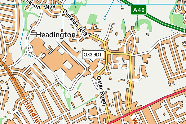 OX3 9DT map - OS VectorMap District (Ordnance Survey) OX3 9DT map - OS VectorMap District (Ordnance Survey)