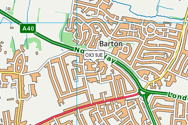 OX3 9JE map - OS VectorMap District (Ordnance Survey) OX3 9JE map - OS VectorMap District (Ordnance Survey)