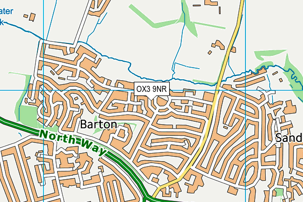 OX3 9NR map - OS VectorMap District (Ordnance Survey) OX3 9NR map - OS VectorMap District (Ordnance Survey)