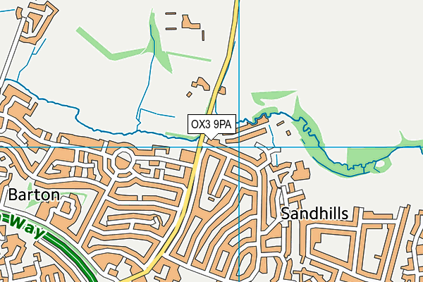 OX3 9PA map - OS VectorMap District (Ordnance Survey) OX3 9PA map - OS VectorMap District (Ordnance Survey)