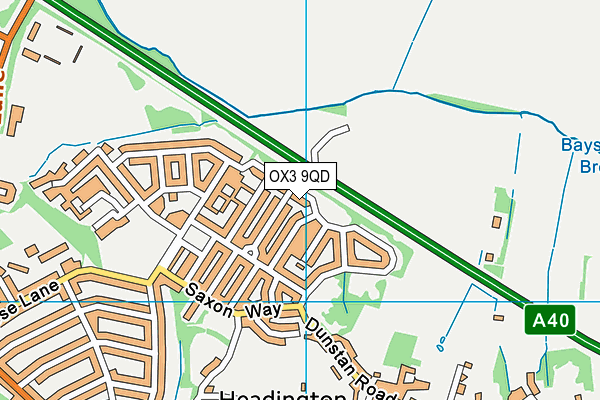 OX3 9QD map - OS VectorMap District (Ordnance Survey) OX3 9QD map - OS VectorMap District (Ordnance Survey)