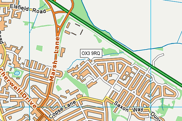 OX3 9RQ map - OS VectorMap District (Ordnance Survey) OX3 9RQ map - OS VectorMap District (Ordnance Survey)