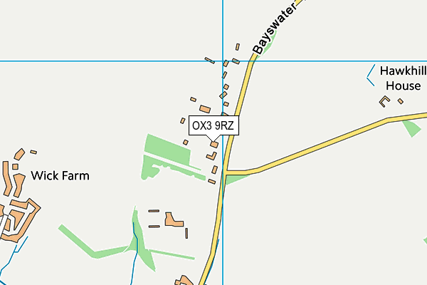 OX3 9RZ map - OS VectorMap District (Ordnance Survey) OX3 9RZ map - OS VectorMap District (Ordnance Survey)
