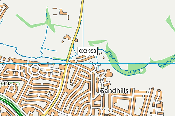 OX3 9SB map - OS VectorMap District (Ordnance Survey) OX3 9SB map - OS VectorMap District (Ordnance Survey)