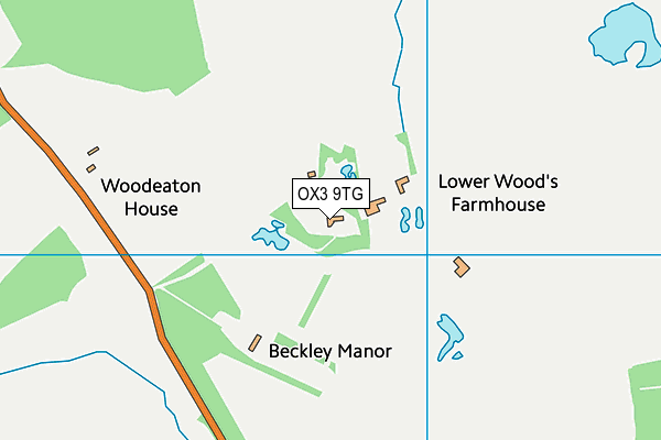 OX3 9TG map - OS VectorMap District (Ordnance Survey)