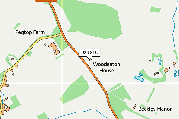 OX3 9TQ map - OS VectorMap District (Ordnance Survey) OX3 9TQ map - OS VectorMap District (Ordnance Survey)