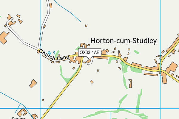OX33 1AE map - OS VectorMap District (Ordnance Survey) OX33 1AE map - OS VectorMap District (Ordnance Survey)