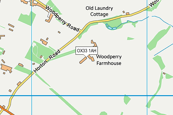 OX33 1AH map - OS VectorMap District (Ordnance Survey)