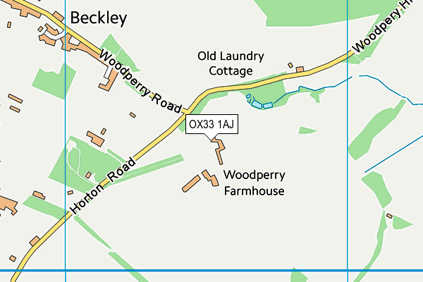 OX33 1AJ map - OS VectorMap District (Ordnance Survey) OX33 1AJ map - OS VectorMap District (Ordnance Survey)