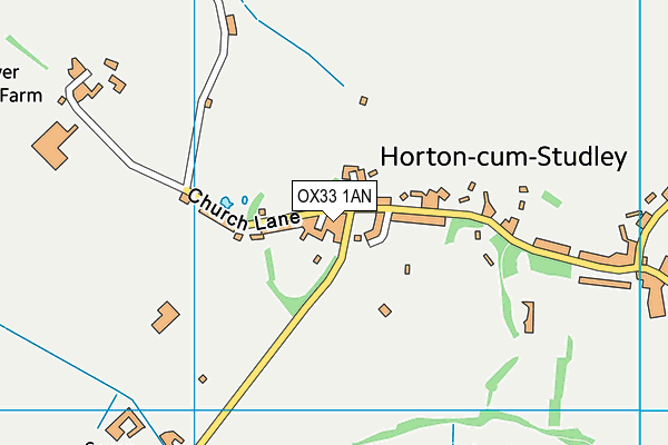 OX33 1AN map - OS VectorMap District (Ordnance Survey) OX33 1AN map - OS VectorMap District (Ordnance Survey)