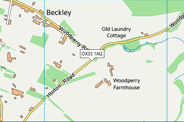 OX33 1AQ map - OS VectorMap District (Ordnance Survey) OX33 1AQ map - OS VectorMap District (Ordnance Survey)