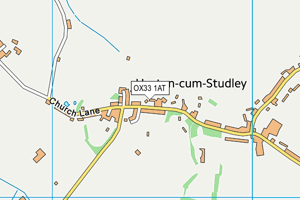 OX33 1AT map - OS VectorMap District (Ordnance Survey) OX33 1AT map - OS VectorMap District (Ordnance Survey)