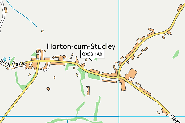 OX33 1AX map - OS VectorMap District (Ordnance Survey) OX33 1AX map - OS VectorMap District (Ordnance Survey)