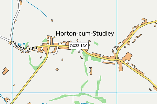 OX33 1AY map - OS VectorMap District (Ordnance Survey) OX33 1AY map - OS VectorMap District (Ordnance Survey)