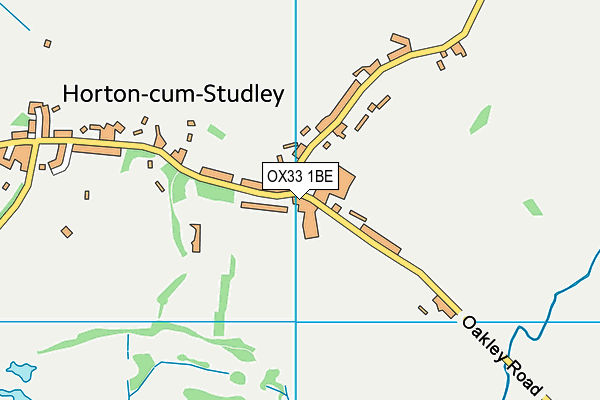 OX33 1BE map - OS VectorMap District (Ordnance Survey) OX33 1BE map - OS VectorMap District (Ordnance Survey)