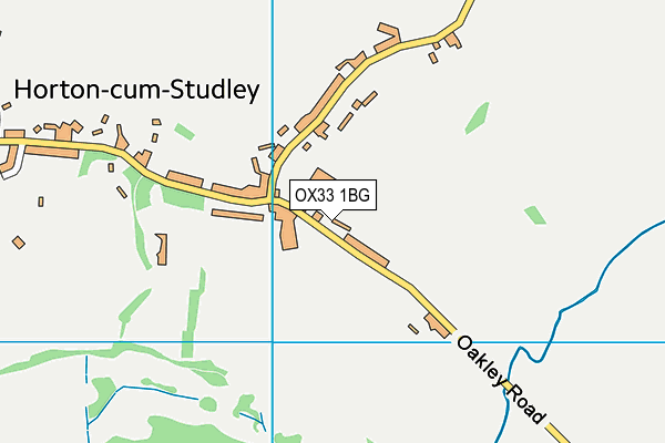 OX33 1BG map - OS VectorMap District (Ordnance Survey) OX33 1BG map - OS VectorMap District (Ordnance Survey)