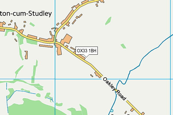 OX33 1BH map - OS VectorMap District (Ordnance Survey) OX33 1BH map - OS VectorMap District (Ordnance Survey)