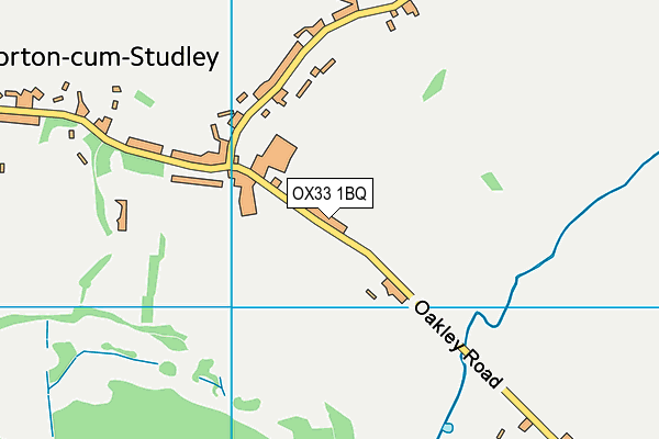 OX33 1BQ map - OS VectorMap District (Ordnance Survey) OX33 1BQ map - OS VectorMap District (Ordnance Survey)