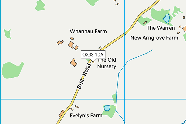 OX33 1DA map - OS VectorMap District (Ordnance Survey) OX33 1DA map - OS VectorMap District (Ordnance Survey)