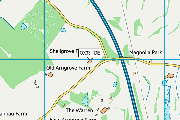 OX33 1DE map - OS VectorMap District (Ordnance Survey) OX33 1DE map - OS VectorMap District (Ordnance Survey)