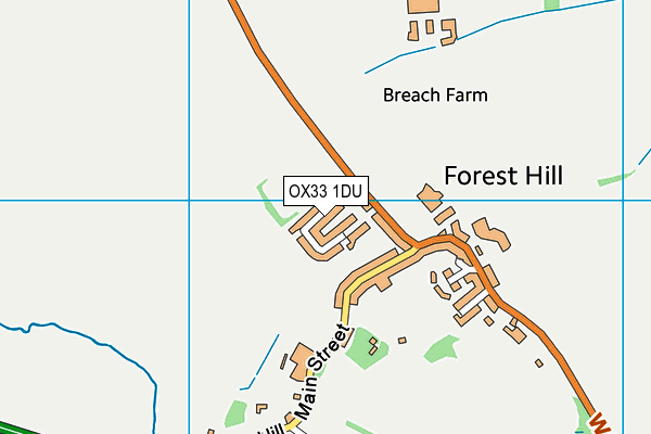 OX33 1DU map - OS VectorMap District (Ordnance Survey) OX33 1DU map - OS VectorMap District (Ordnance Survey)