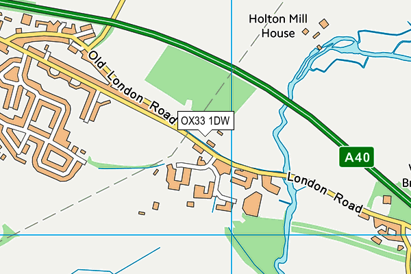 OX33 1DW map - OS VectorMap District (Ordnance Survey) OX33 1DW map - OS VectorMap District (Ordnance Survey)