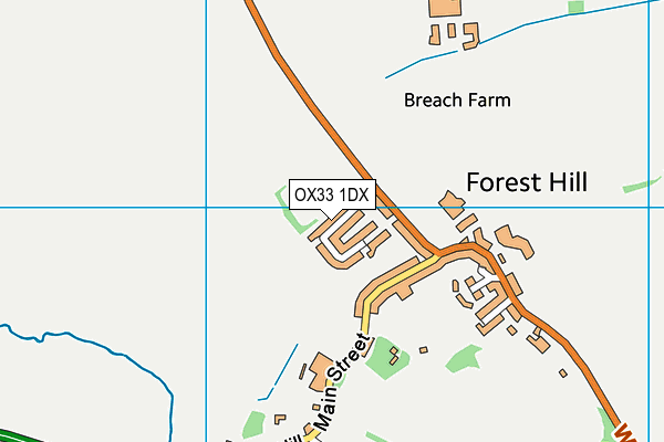 OX33 1DX map - OS VectorMap District (Ordnance Survey) OX33 1DX map - OS VectorMap District (Ordnance Survey)