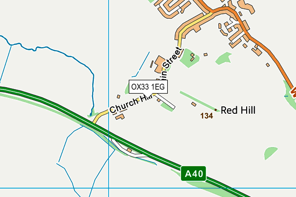 OX33 1EG map - OS VectorMap District (Ordnance Survey) OX33 1EG map - OS VectorMap District (Ordnance Survey)