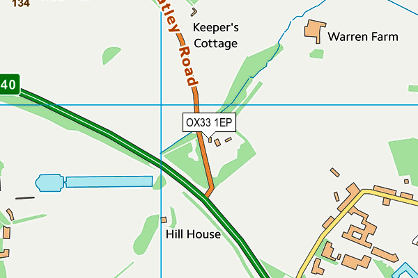 OX33 1EP map - OS VectorMap District (Ordnance Survey) OX33 1EP map - OS VectorMap District (Ordnance Survey)