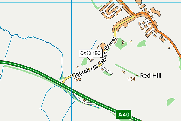 OX33 1EQ map - OS VectorMap District (Ordnance Survey) OX33 1EQ map - OS VectorMap District (Ordnance Survey)
