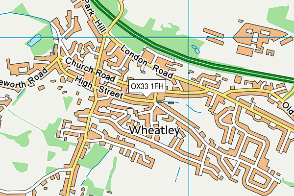OX33 1FH map - OS VectorMap District (Ordnance Survey) OX33 1FH map - OS VectorMap District (Ordnance Survey)