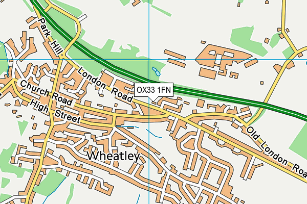 OX33 1FN map - OS VectorMap District (Ordnance Survey) OX33 1FN map - OS VectorMap District (Ordnance Survey)