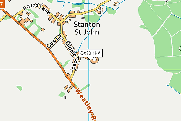 OX33 1HA map - OS VectorMap District (Ordnance Survey) OX33 1HA map - OS VectorMap District (Ordnance Survey)