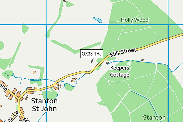 OX33 1HJ map - OS VectorMap District (Ordnance Survey) OX33 1HJ map - OS VectorMap District (Ordnance Survey)