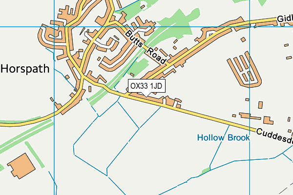 OX33 1JD map - OS VectorMap District (Ordnance Survey) OX33 1JD map - OS VectorMap District (Ordnance Survey)