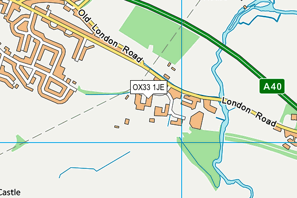 OX33 1JE map - OS VectorMap District (Ordnance Survey) OX33 1JE map - OS VectorMap District (Ordnance Survey)