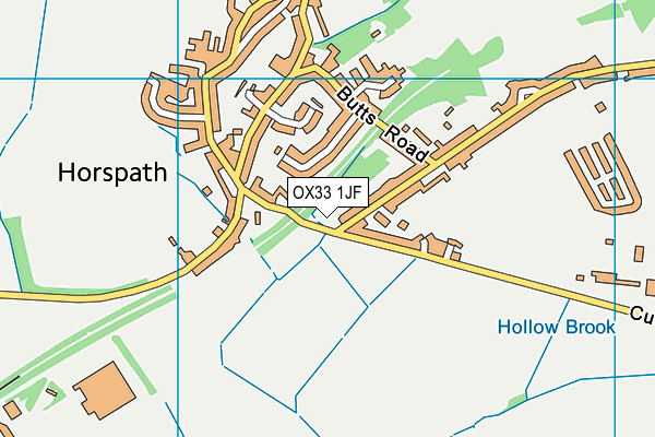 OX33 1JF map - OS VectorMap District (Ordnance Survey) OX33 1JF map - OS VectorMap District (Ordnance Survey)