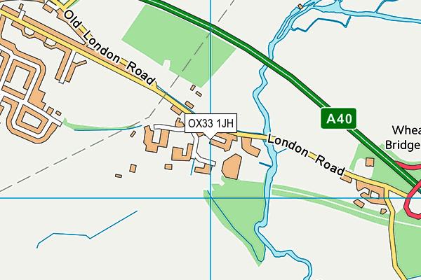 OX33 1JH map - OS VectorMap District (Ordnance Survey) OX33 1JH map - OS VectorMap District (Ordnance Survey)