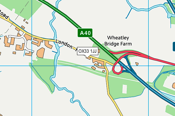OX33 1JJ map - OS VectorMap District (Ordnance Survey) OX33 1JJ map - OS VectorMap District (Ordnance Survey)