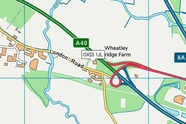 OX33 1JL map - OS VectorMap District (Ordnance Survey) OX33 1JL map - OS VectorMap District (Ordnance Survey)
