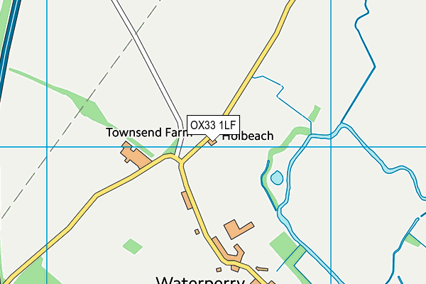 OX33 1LF map - OS VectorMap District (Ordnance Survey) OX33 1LF map - OS VectorMap District (Ordnance Survey)
