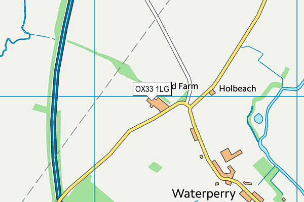 OX33 1LG map - OS VectorMap District (Ordnance Survey) OX33 1LG map - OS VectorMap District (Ordnance Survey)