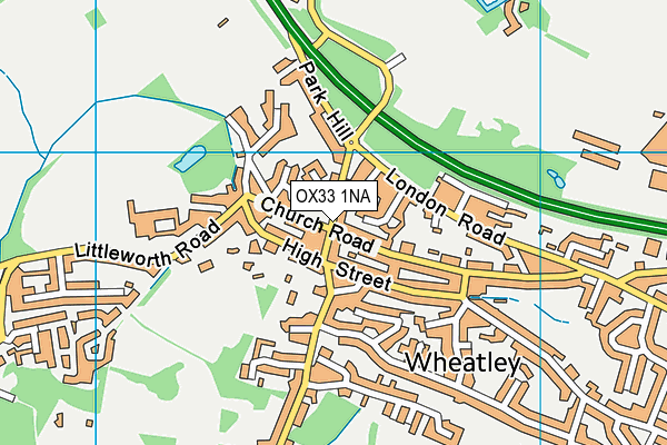 OX33 1NA map - OS VectorMap District (Ordnance Survey) OX33 1NA map - OS VectorMap District (Ordnance Survey)