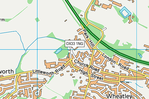 OX33 1NG map - OS VectorMap District (Ordnance Survey) OX33 1NG map - OS VectorMap District (Ordnance Survey)