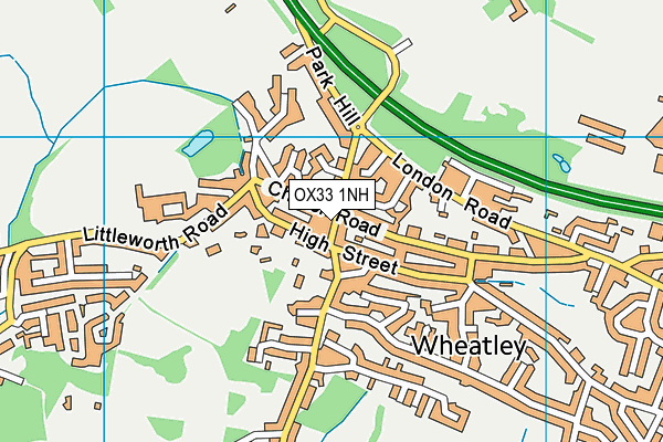 OX33 1NH map - OS VectorMap District (Ordnance Survey) OX33 1NH map - OS VectorMap District (Ordnance Survey)