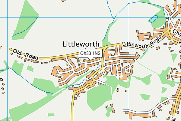 OX33 1NS map - OS VectorMap District (Ordnance Survey) OX33 1NS map - OS VectorMap District (Ordnance Survey)