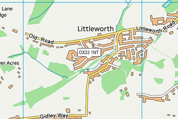 OX33 1NT map - OS VectorMap District (Ordnance Survey)