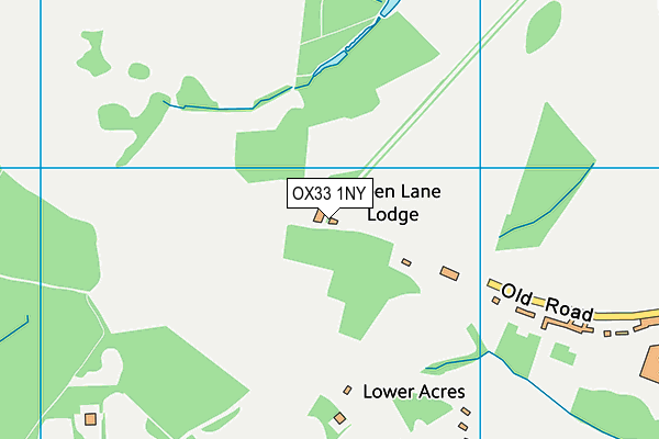 OX33 1NY map - OS VectorMap District (Ordnance Survey) OX33 1NY map - OS VectorMap District (Ordnance Survey)