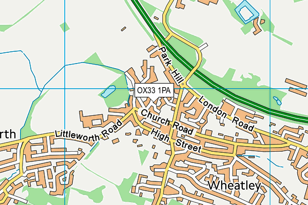 OX33 1PA map - OS VectorMap District (Ordnance Survey) OX33 1PA map - OS VectorMap District (Ordnance Survey)