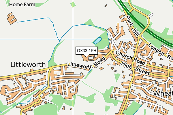 OX33 1PH map - OS VectorMap District (Ordnance Survey) OX33 1PH map - OS VectorMap District (Ordnance Survey)